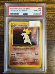 2000 Pokemon Neo Genesis 18 Typhlosion PSA 8 53549493
