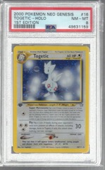 2000 Pokemon Neo Genesis 16 Togetic Holo 1st Edition PSA 8 49631159