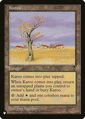 Karoo (Visions) - The List