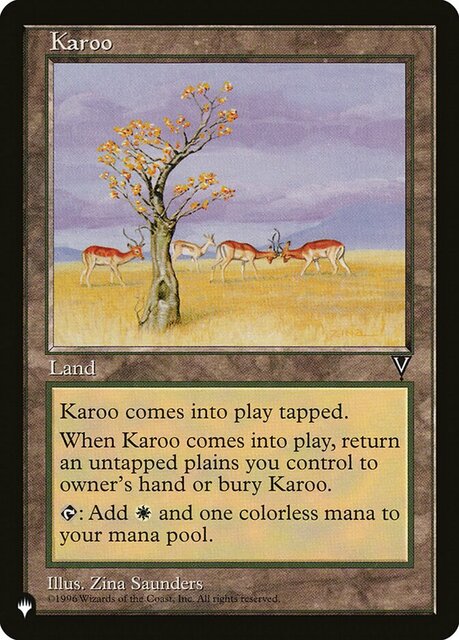 Karoo (Visions) - The List