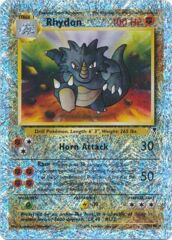 Rhydon - 35/110 - Rare - Reverse Holo