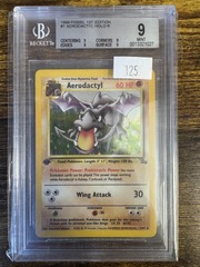 1999 Pokemon Fossil 1st Edition 1 Aerodactyl BGS 9 0013321027