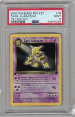 2000 Pokemon Rocket 18 Dark Alakazam 1st Edition PSA 9 52649329