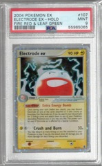 2004 Pokemon EX 107 Electrode EX Holo Fire Red & Leaf Green PSA 9 55965065