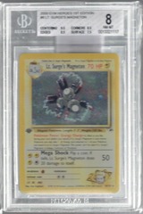 2000 Gym Heroes 1st Edition 8 Lt. Surge's Magneton BGS 8