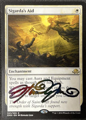 Sigarda's Aid Signed Howard Lyon Eldritch Moon Mtg Magic