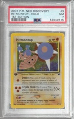 2001 P.M. Neo Discovery 3 Hitmontop Holo 1st Edition PSA 7 53549515