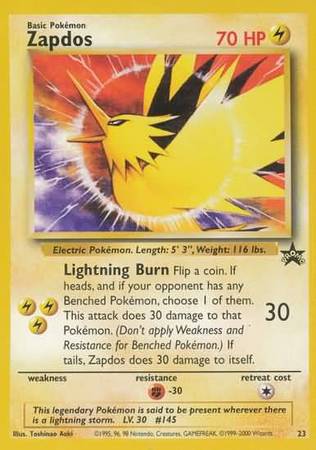 Zapdos - 23 - Legendary Birds Promo
