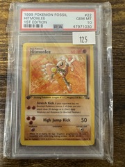 1999 Pokemon Fossil 1st Edition 22 Hitmonlee PSA 10 47971030