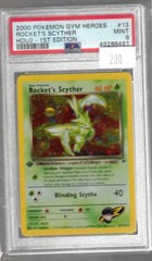 2000 Pokemon Gym Heroes 13 Rocket's Scyther Holo 1st Edition PSA 9 49286491