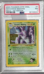 2000 Pokemon Gym Chal. 7 Giovanni's Nidoking Holo 1st Edition PSA 7 62163043