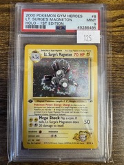 2000 Pokemon Gym Heroes 1st Edition 8 Lt. Surge's Magneton PSA 9 49286485