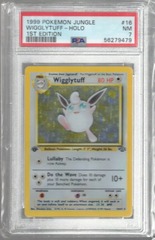 1999 Pokemon Jungle 16 Wigglytuff Holo 1st Edition PSA 7 56279479