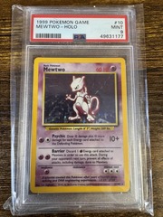 1999 Pokemon Base Set Unlimited 10 Mewtwo PSA 9 49631177