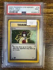 2000 Pokemon Gym Heroes 1st Edition 16 Erika PSA 9 49286478