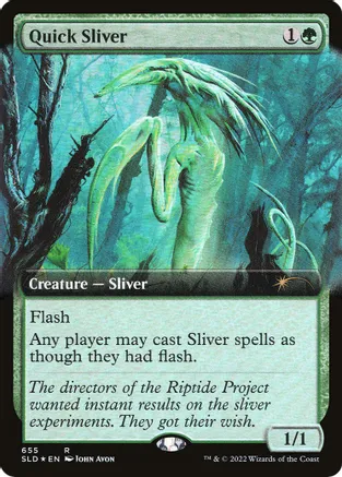 Quick Sliver ~ Extended Art (655) - Foil