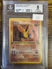 1999 Pokemon Fossil 1st Edition 12 Moltres BGS 8 0013320980