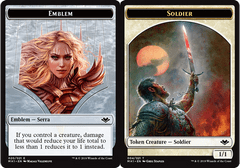 Emblem - Serra the Benevolent // Soldier Token