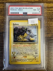 2001 Pokemon Neo Revelation 13 Raikou PSA 8 49286540