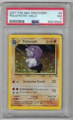 2001 P.M. Neo Discovery 9 Poliwrath Holo PSA 7 56279529