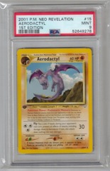 2001 P.M. Neo Revelation 15 Aerodactyl 1st Edition PSA 9 52649278