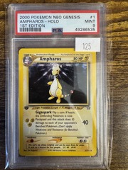 2000 Pokemon Neo Genesis 1st Edition 1 Ampharos PSA 9 49286535