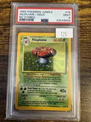 1999 Pokemon Jungle No Symbol 15 Vileplume PSA 9 53549693