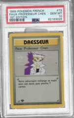 1999 Pokemon French 73 Faux Professor Chen 1st Edition PSA 10 62163026