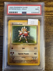 1999 Pokemon Base Set Unlimited 7 Hitmonchan PSA 9 53566060