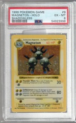 1999 Pokemon Game 9 Magneton Holo Shadowless PSA 6 54923998