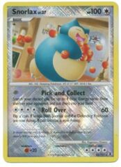 Snorlax - 33/111 - Promotional - Crosshatch Holo Pokemon league Rival Season 2009