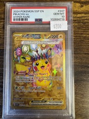 2024 Pokemon Surging Sparks 247 Pikachu ex PSA 10 102694719