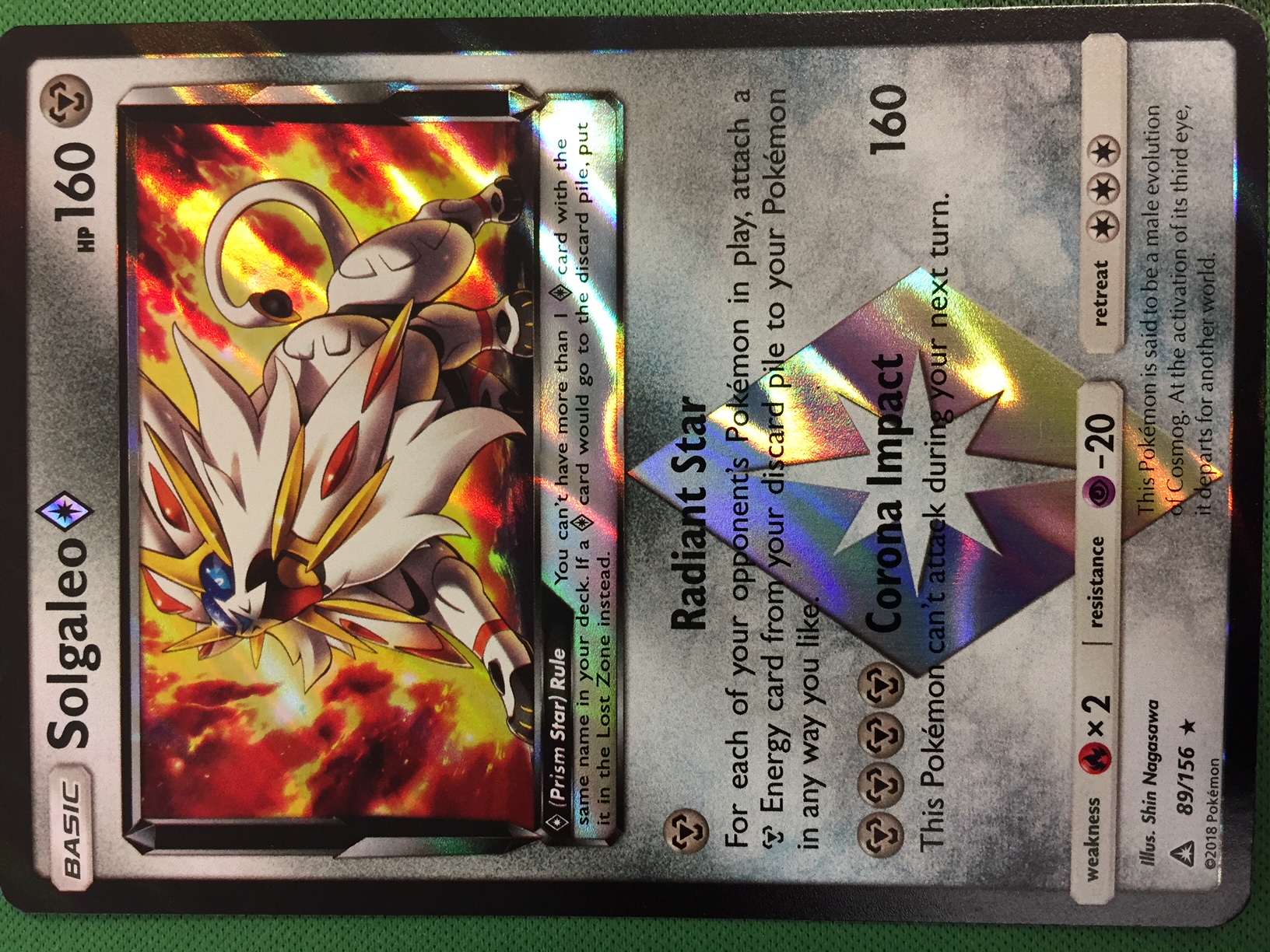 Solgaleo Prism - 89/156 - Holo Rare