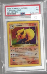 1999 Pokemon Jungle 3 Flareon Holo 1st Edition PSA 7 54924074