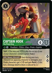 Captain Hook - The Pirate King - 109/204 - Rare - Cold Foil