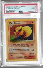 1999 Pokemon Jungle 3 Flareon Holo No Symbol PSA 9 53549676