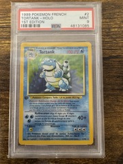 1999 Pokemon French Base Set #2 Blastoise Holo 1st Edition PSA 9 48131085