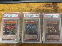 Slifer Obelisk Ra All 3 PSA 10 Prismatic God Box Japanese