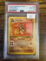1999 Pokemon Fossil 1st Edition 24 Kabutops PSA 10 62160982
