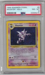 1999 Pokemon Fossil 6 Haunter Holo PSA 8 53566275