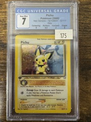 2000 Pokemon Neo Genesis 1st Edition 12 Pichu CGC 7 3787095006