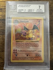 1999 Pokemon Base Set Shadowless 4 Charizard Holo BGS 7 0014654204