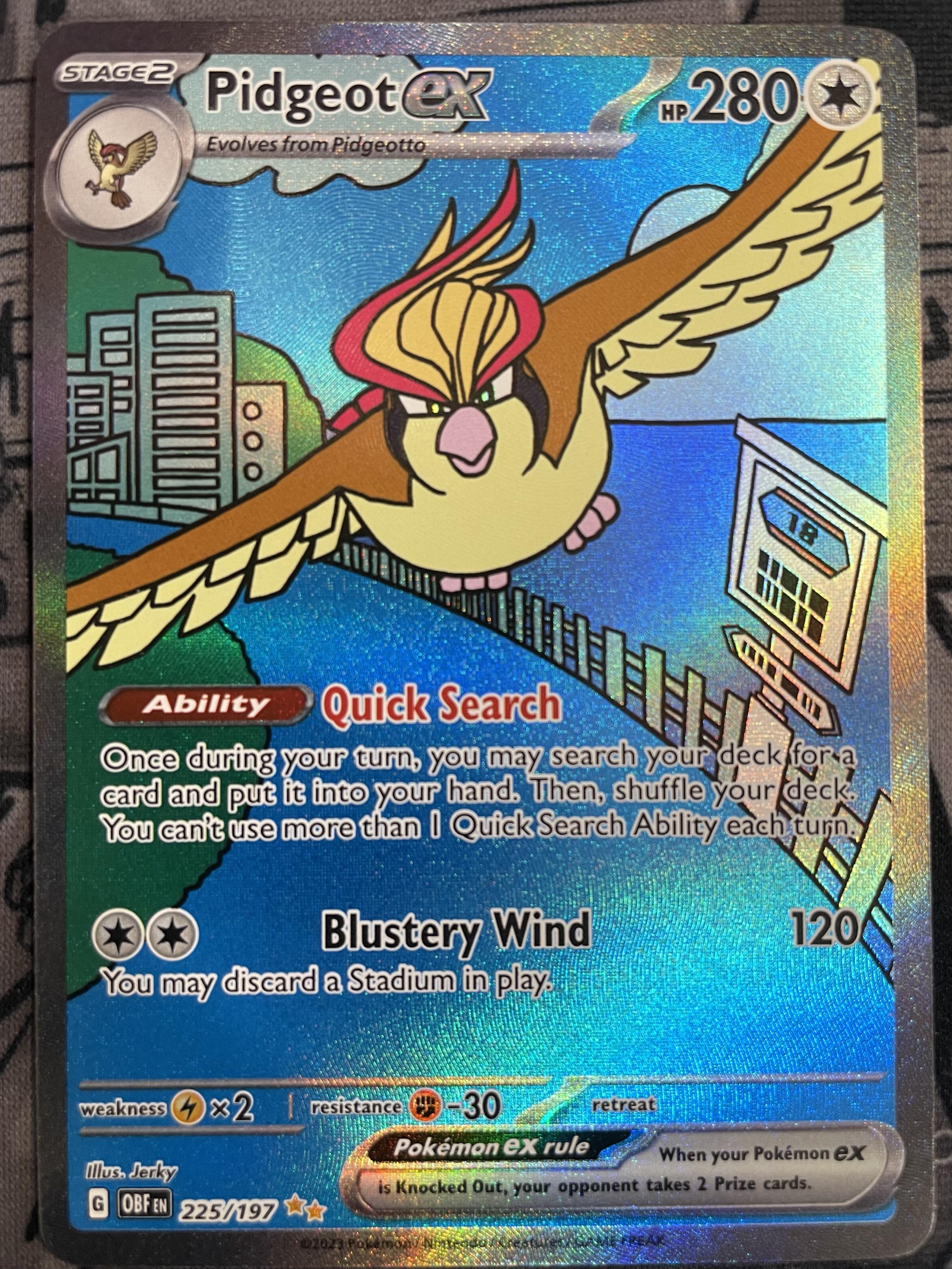 Pidgeot ex - 225/197 - Special Illustration Rare