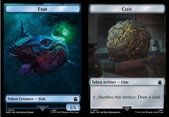 Clue Token (0021) // Fish Token - Foil