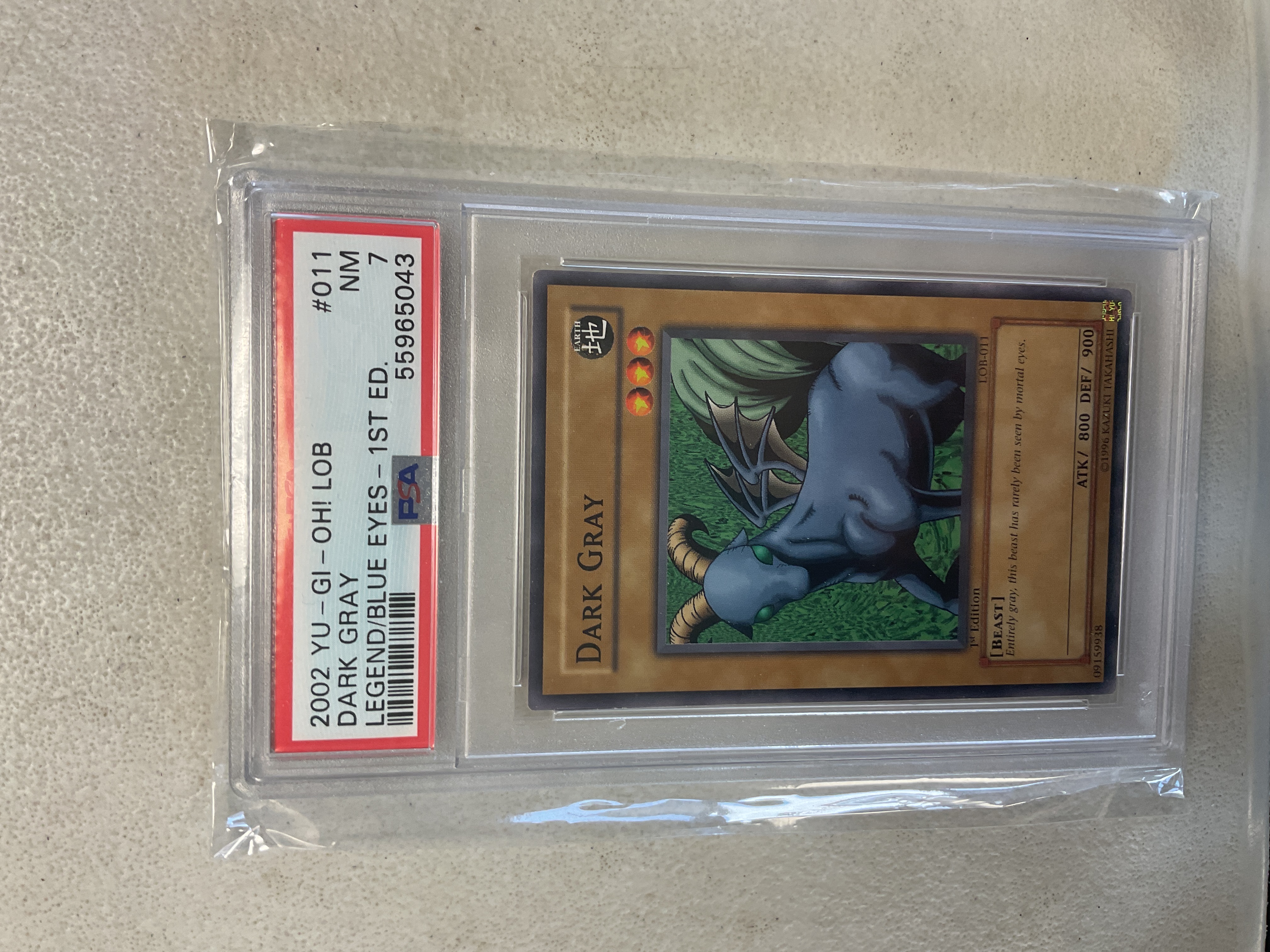 Dark Gray - PSA 7 LOB-011 1st Edition