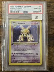 1999 Pokemon German Base Set 1st Edition #1 Alakazam PSA 8 62163014