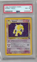 1999 Pokemon Fossil 8 Hypno Holo PSA 8 53566281