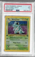 1999 Pokemon Jungle 7 Nidoqueen Holo 1st Edition PSA 7 56279474