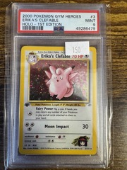 2000 Pokemon Gym Heroes 1st Edition 3 Erika's Clefable PSA 9 49286479