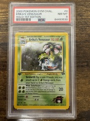 2000 Pokemon Gym Challenge 4 Erika's Venusaur Holo 1st Edition PSA 8 84493530